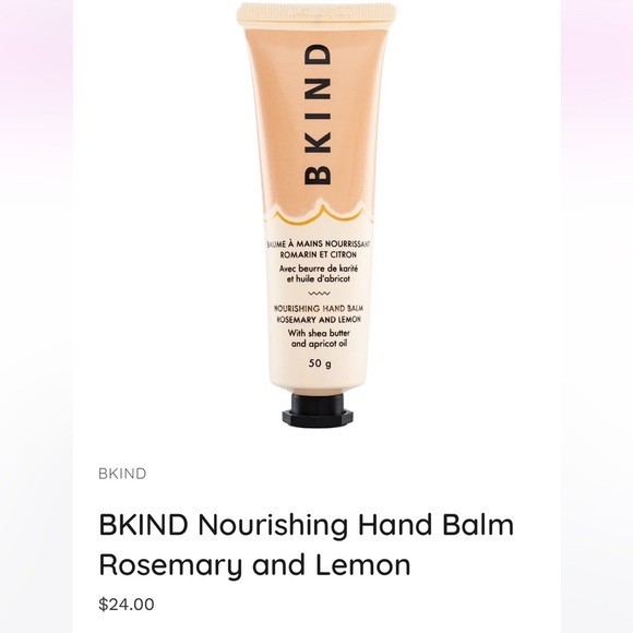Bkind nourishing hand balm rosemary and lemon - Picture 1 of 1
